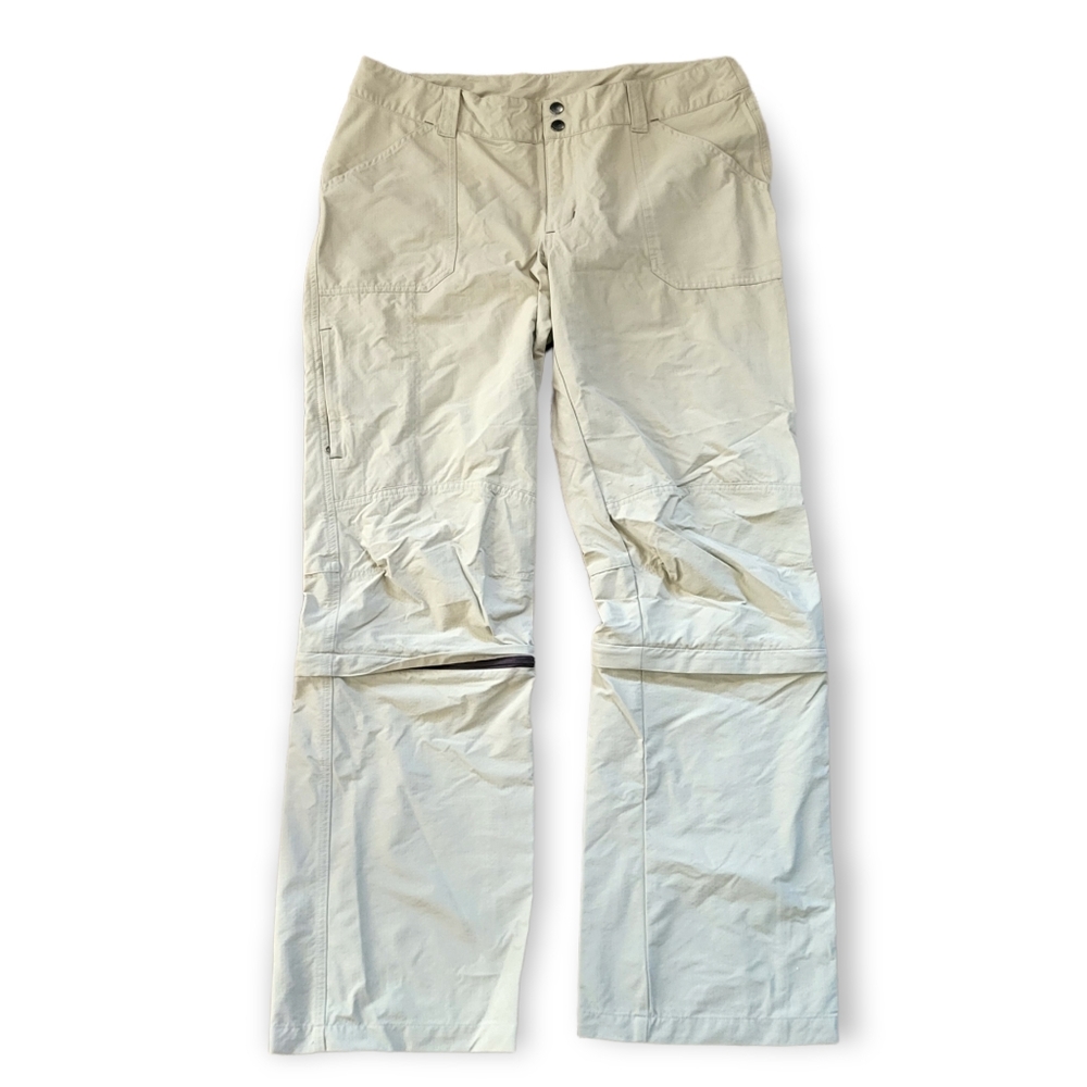 Patagonia khaki colored zip off pants EUC